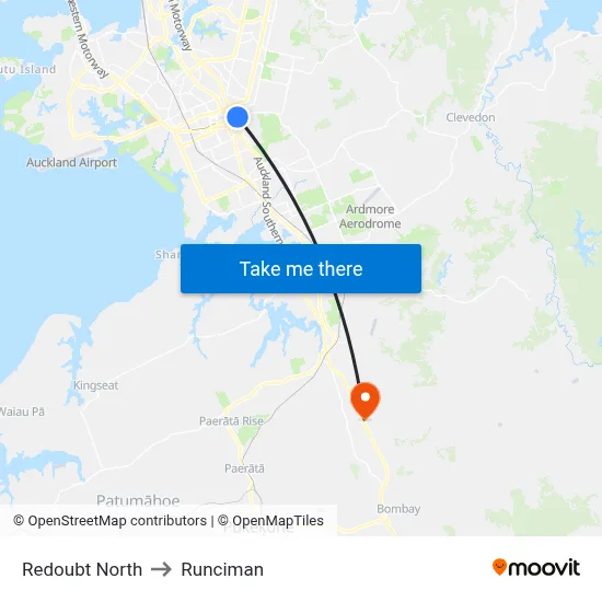 Redoubt North to Runciman map