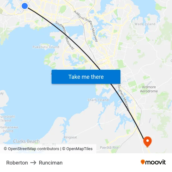 Roberton to Runciman map