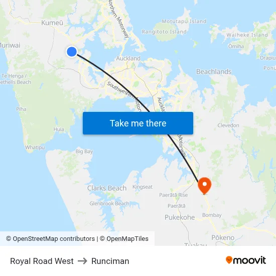 Royal Road West to Runciman map