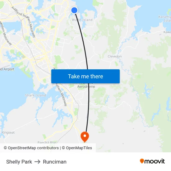Shelly Park to Runciman map