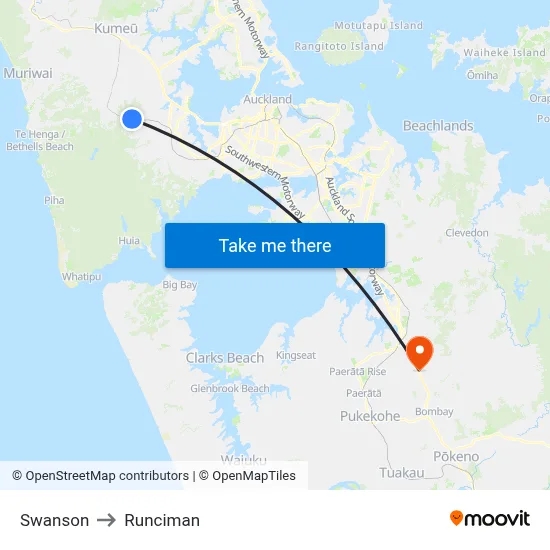 Swanson to Runciman map