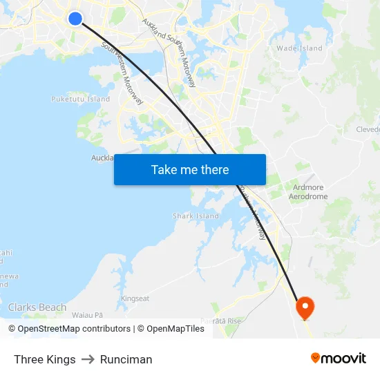 Three Kings to Runciman map