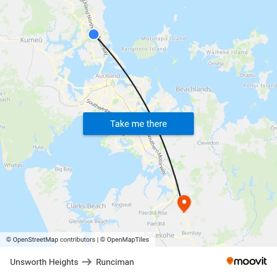 Unsworth Heights to Runciman map