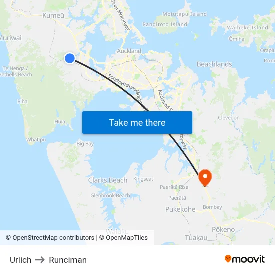 Urlich to Runciman map