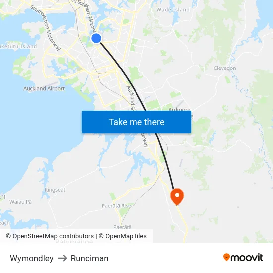 Wymondley to Runciman map