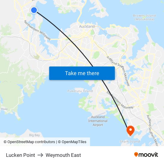 Lucken Point to Weymouth East map