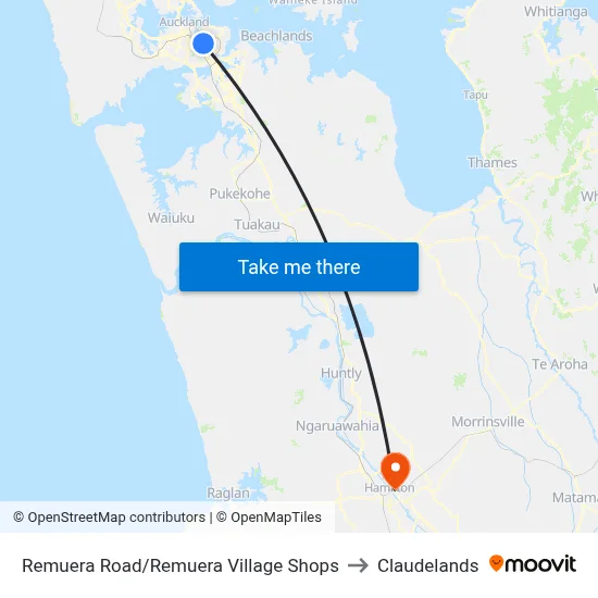 Remuera Road/Remuera Village Shops to Claudelands map