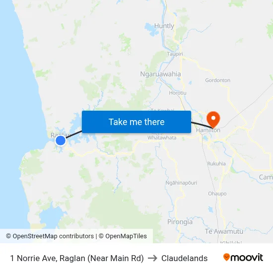 1 Norrie Ave, Raglan (Near Main Rd) to Claudelands map