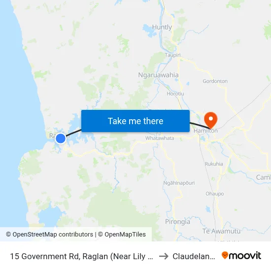 15 Government Rd, Raglan (Near Lily St) to Claudelands map