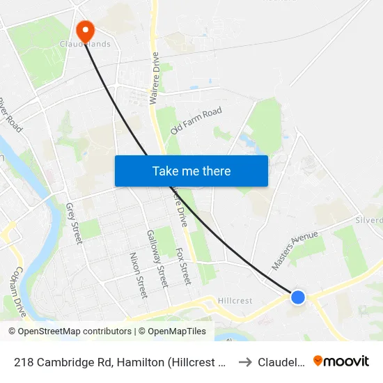 218 Cambridge Rd, Hamilton (Hillcrest Normal School) to Claudelands map
