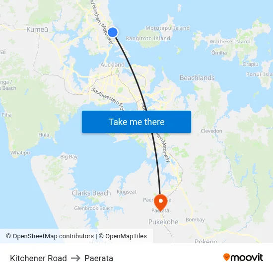 Kitchener Road to Paerata map