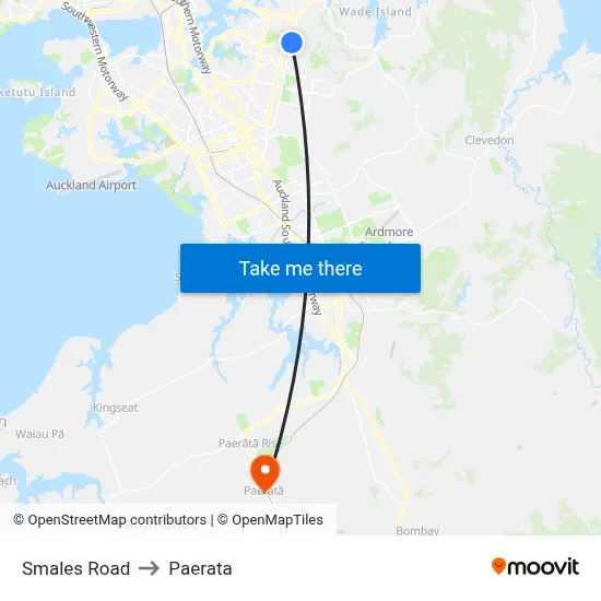 Smales Road to Paerata map