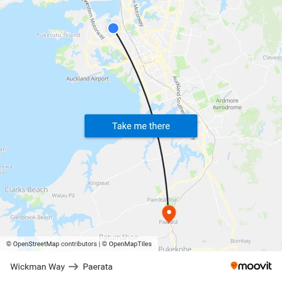 Wickman Way to Paerata map