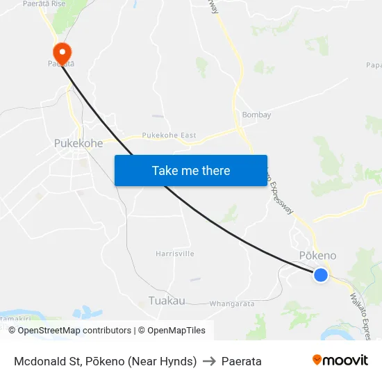 Mcdonald St, Pōkeno (Near Hynds) to Paerata map