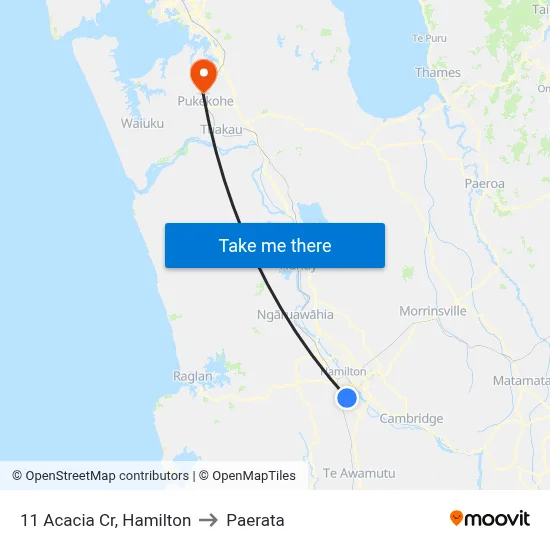 11 Acacia Cr, Hamilton to Paerata map