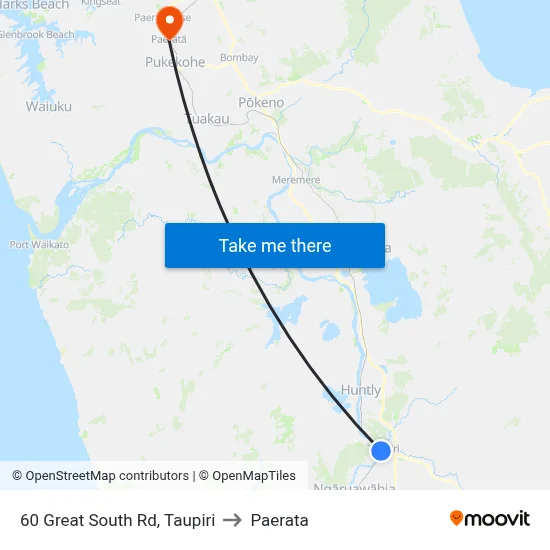 60 Great South Rd, Taupiri to Paerata map