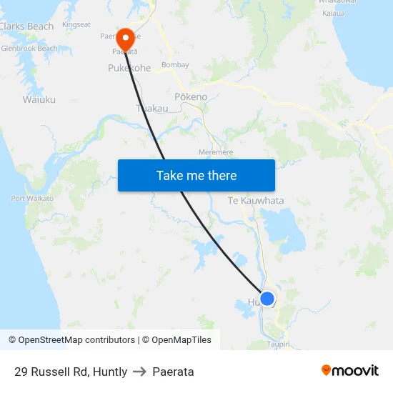 29 Russell Rd, Huntly to Paerata map