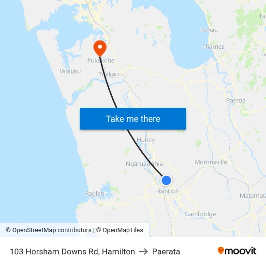 103 Horsham Downs Rd, Hamilton to Paerata map