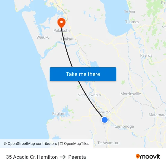 35 Acacia Cr, Hamilton to Paerata map