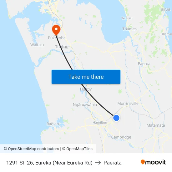 1291 Sh 26, Eureka (Near Eureka Rd) to Paerata map