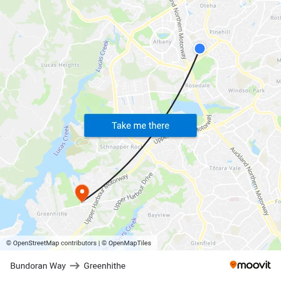 Bundoran Way to Greenhithe map