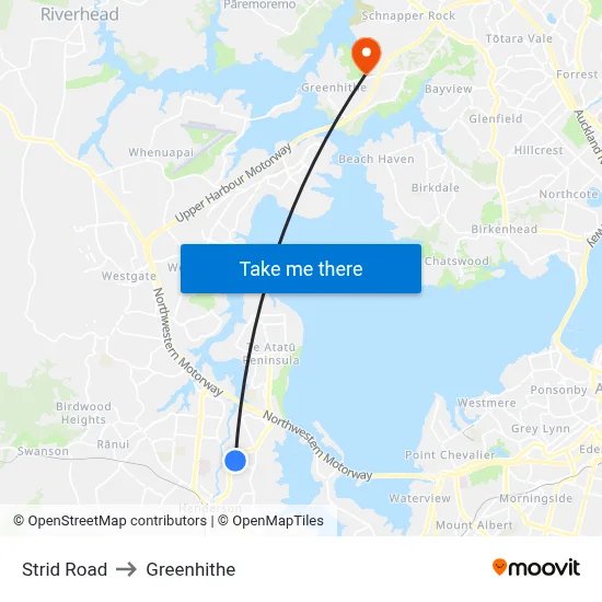 Strid Road to Greenhithe map
