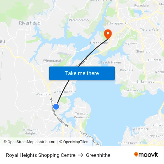 Royal Heights Shopping Centre to Greenhithe map