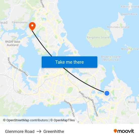 Glenmore Road to Greenhithe map