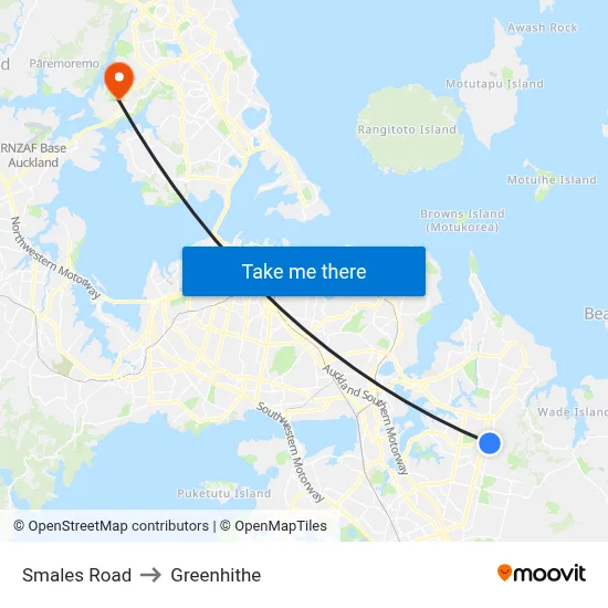 Smales Road to Greenhithe map