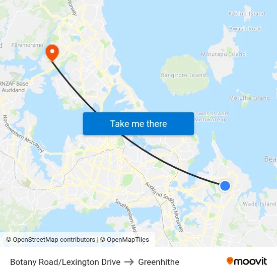 Botany Road/Lexington Drive to Greenhithe map