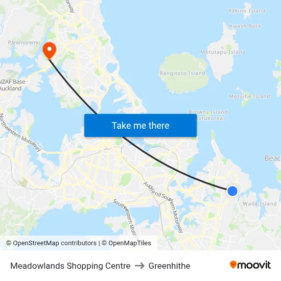 Meadowlands Shopping Centre to Greenhithe map