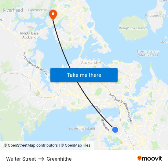 Walter Street to Greenhithe map