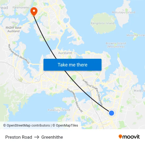 Preston Road to Greenhithe map