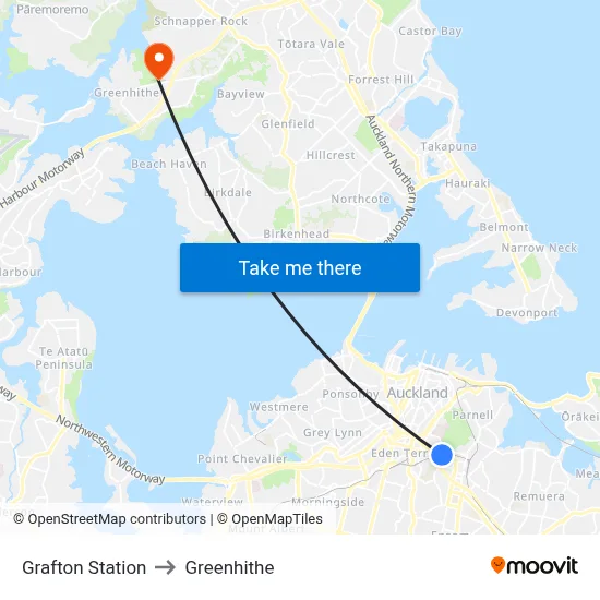 Grafton Station to Greenhithe map