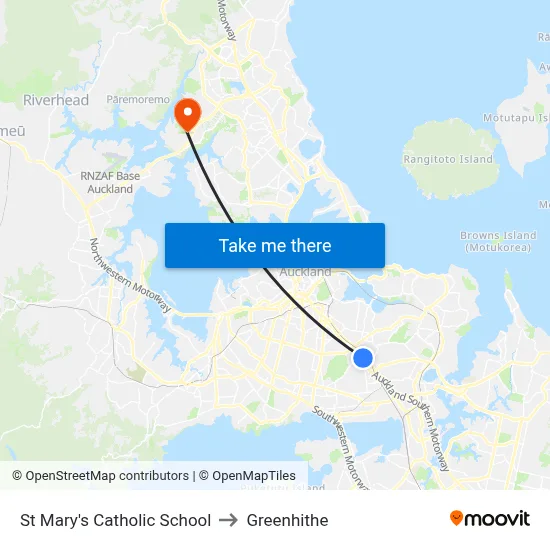 St Mary's Catholic School to Greenhithe map