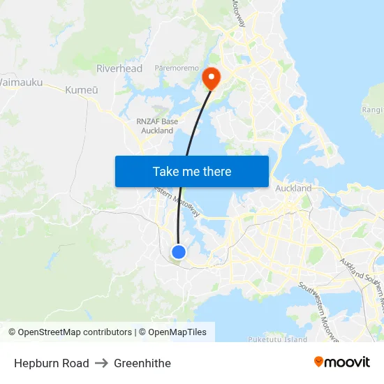 Hepburn Road to Greenhithe map