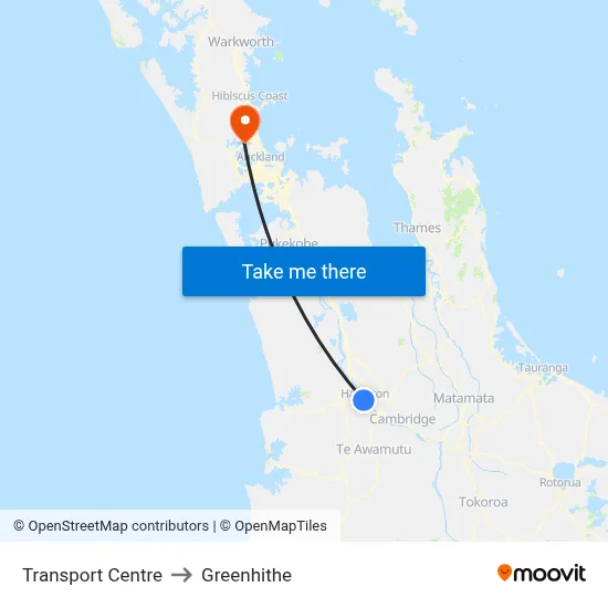 Transport Centre to Greenhithe map