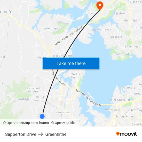 Sapperton Drive to Greenhithe map