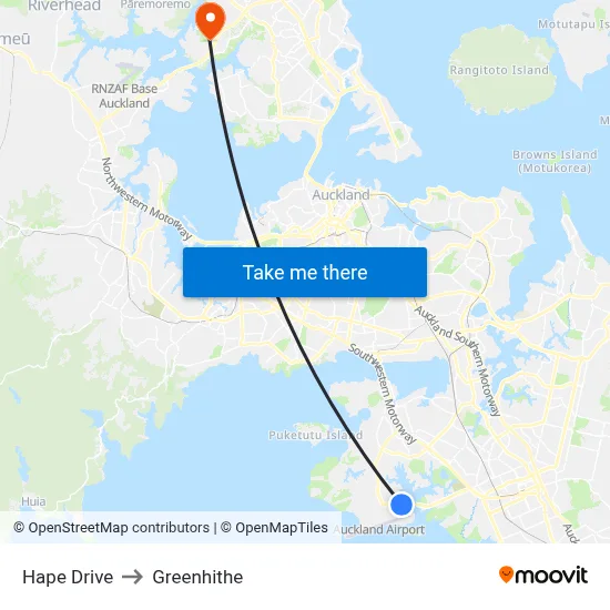 Hape Drive to Greenhithe map