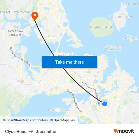 Clyde Road to Greenhithe map