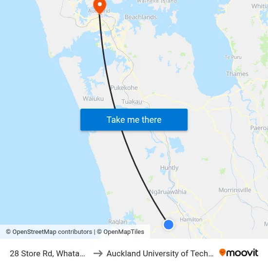 28 Store Rd, Whatawhata to Auckland University of Technology map