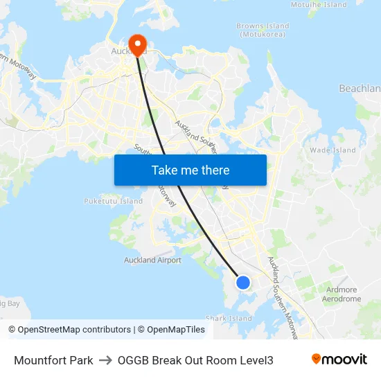 Mountfort Park to OGGB Break Out Room Level3 map