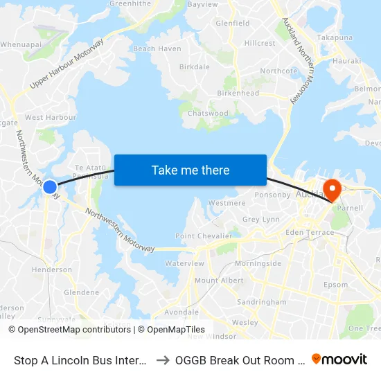 Stop A Lincoln Bus Interchange to OGGB Break Out Room Level3 map