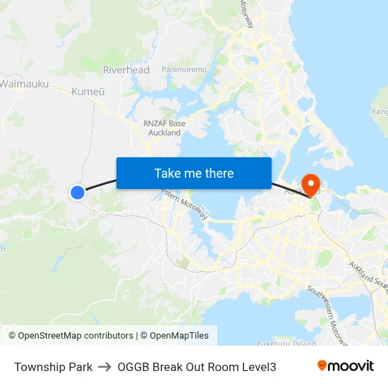 Township Park to OGGB Break Out Room Level3 map