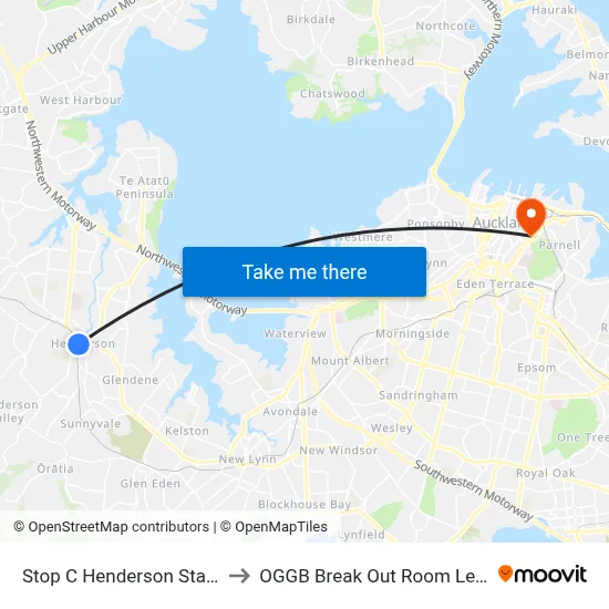 Stop C Henderson Station to OGGB Break Out Room Level3 map