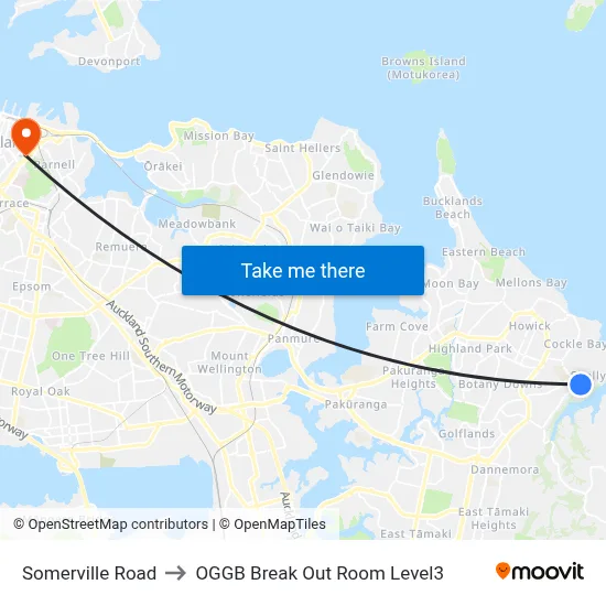Somerville Road to OGGB Break Out Room Level3 map