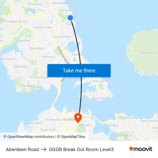Aberdeen Road to OGGB Break Out Room Level3 map