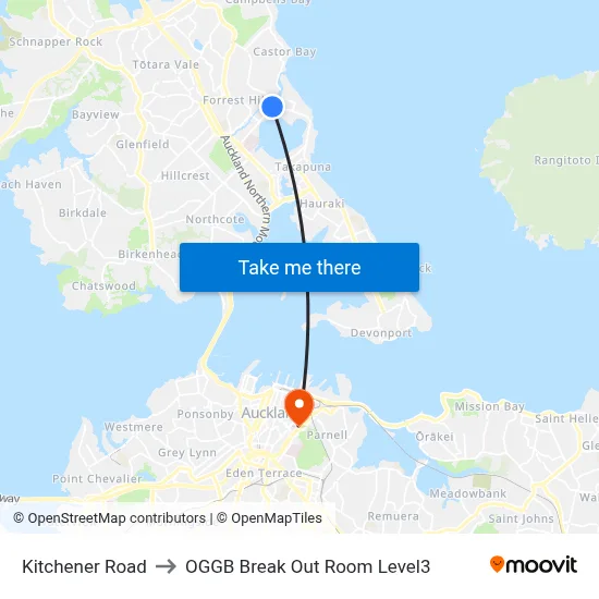 Kitchener Road to OGGB Break Out Room Level3 map