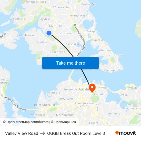 Valley View Road to OGGB Break Out Room Level3 map