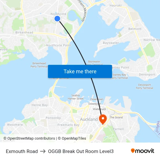 Exmouth Road to OGGB Break Out Room Level3 map